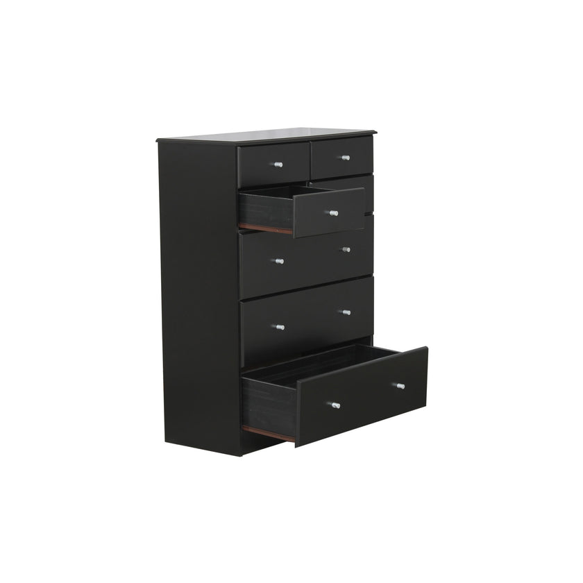 Black Pearl 7Drawer Highboy