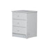 Pearl Bay White 3 Drawer Bedside