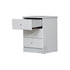 Pearl Bay White 3 Drawer Bedside