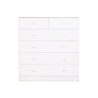 Pearl-Bay-White-5-Drawer-split-Tallboy
