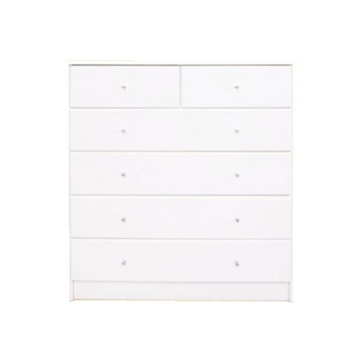 Pearl-Bay-White-5-Drawer-split-Tallboy