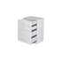 Pearl Bay White 4 Drawer Tallboy