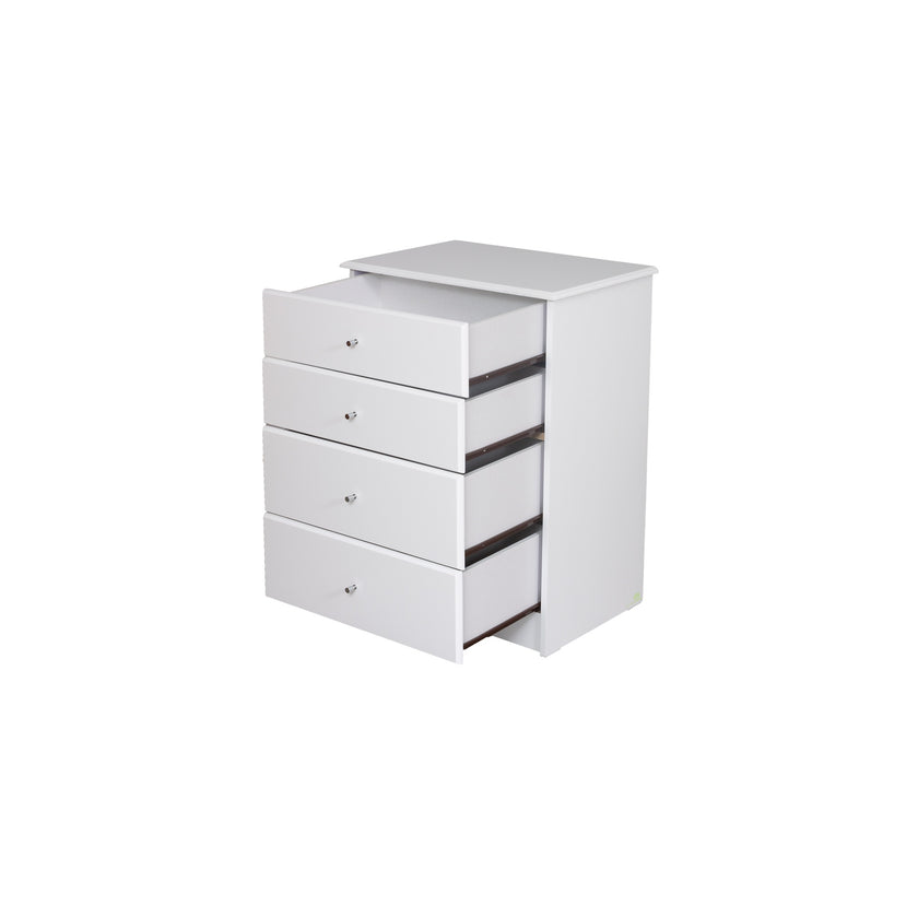 Pearl Bay White 4 Drawer Tallboy
