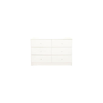 Pearl-Bay-White-6-Drawer-Lowboy