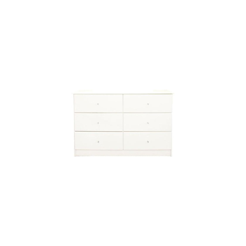 Pearl-Bay-White-6-Drawer-Lowboy