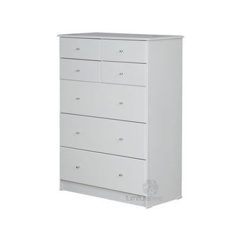 Pearl Bay White 7Drawer Highboy