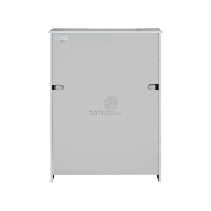 Pearl Bay White 7Drawer Highboy