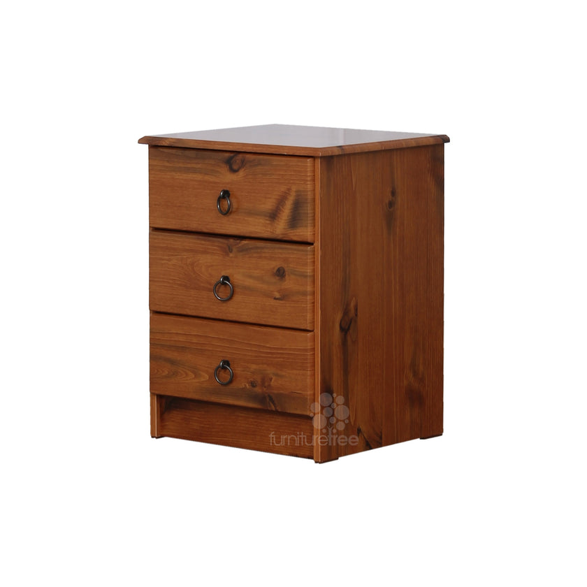 Newport Hunter Hills 3 Drawer Bedside