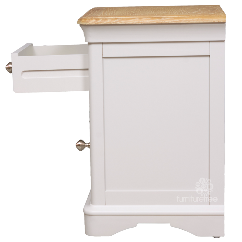 Brighton Bedside Table - 1 Drawer Left Door