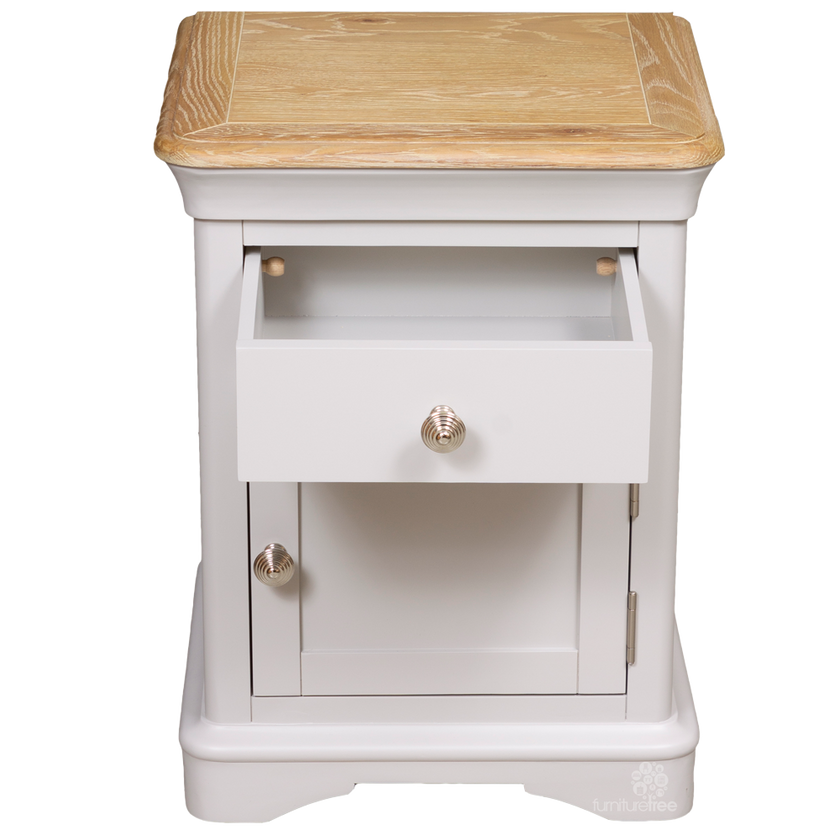 Brighton Bedside Table - 1 Drawer Right Dr