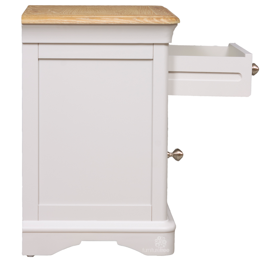 Brighton Bedside Table - 1 Drawer Right Dr