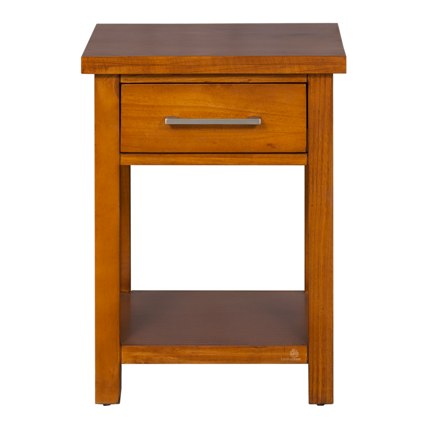 Maestro 1 Drawer Bedside Warm Honey Stain