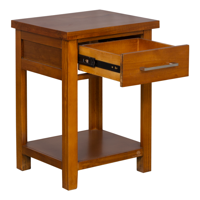 Maestro 1 Drawer Bedside Warm Honey Stain