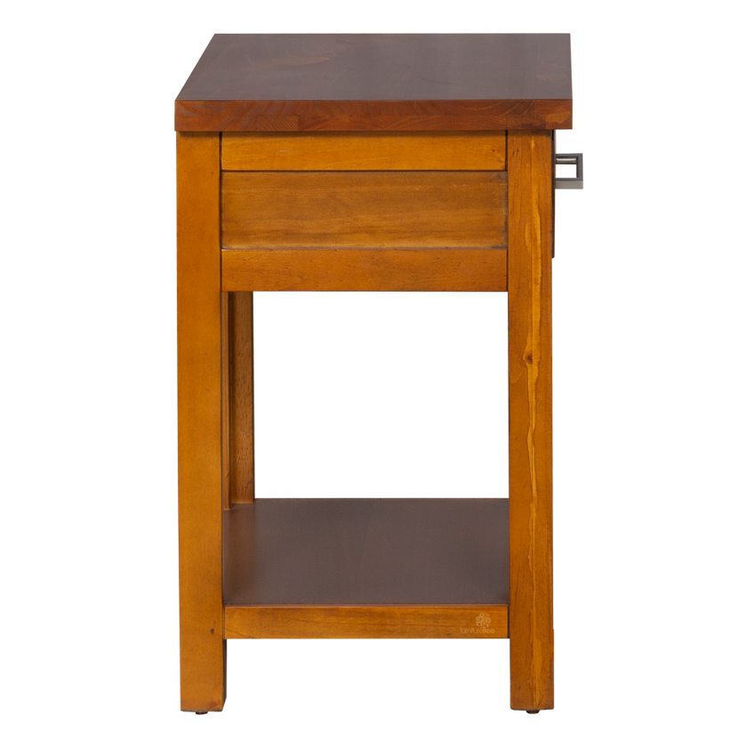 Maestro 1 Drawer Bedside Warm Honey Stain