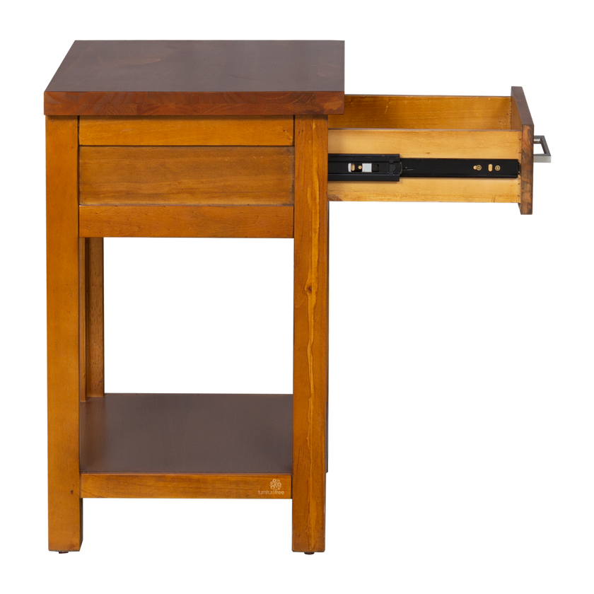 Maestro 1 Drawer Bedside Warm Honey Stain