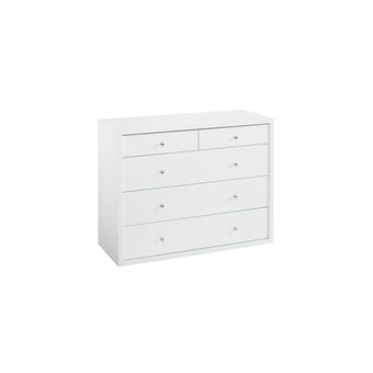 Cosmo-5-Drawer-Lowboy-White
