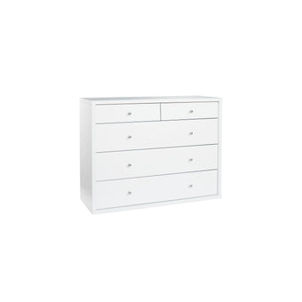 Cosmo-5-Drawer-Lowboy-White