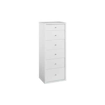 Cosmo-6-Drawer-Slimboy-White