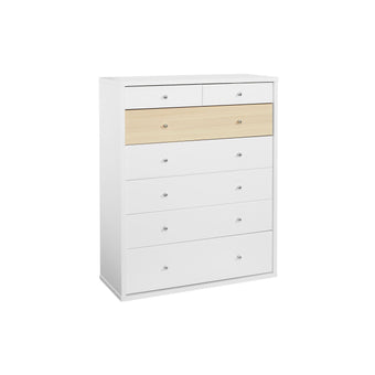 Cosmo-7-Drawer-Tallboy-White-beech