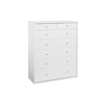 Cosmo-7-Drawer-Tallboy-White