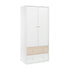 Cosmo-2-Drawer-2-dr-Wardrobe-White-beech
