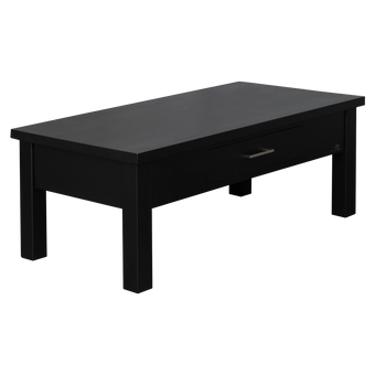 Spring 1 Drawer Black Coffee Table