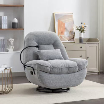 Manchester Swivel, Electric Recliner with Mobile Holder
