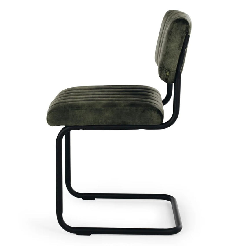 Blake Dining Chair Velvet Moss Green