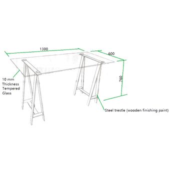 Glass-top-student-Desk-Kit