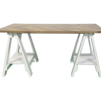 Trestle Desk 1600*700 Two Tone *Kit