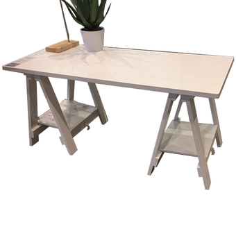 Trestle Desk 1600*700 White *Kit