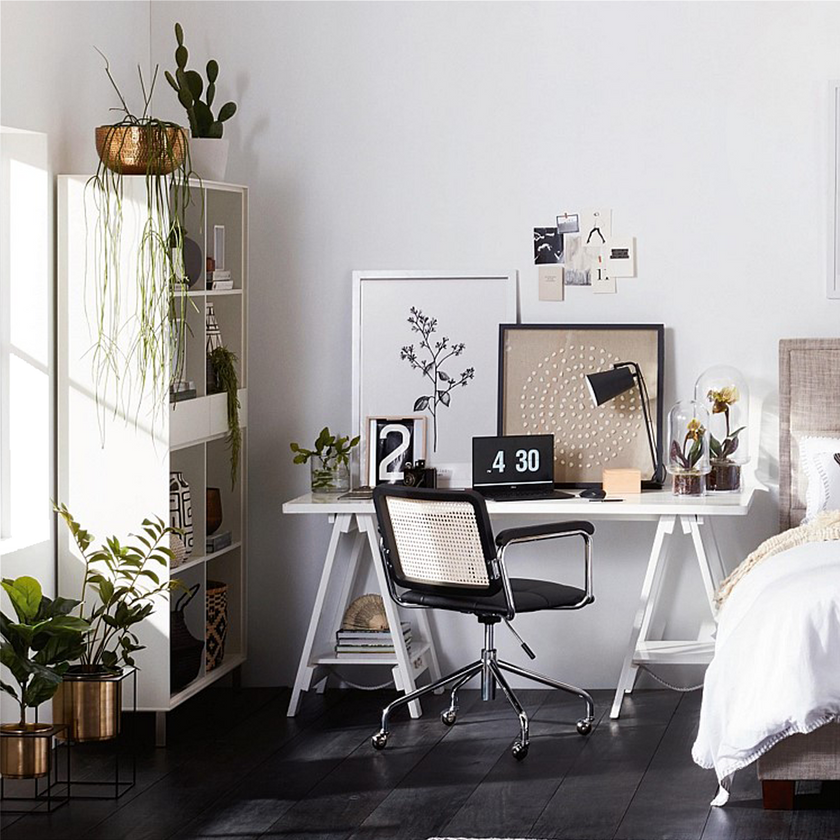 Trestle Desk 1600*700 White *Kit