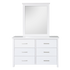 Maestro Dresser with Mirror - White