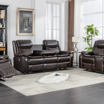 Bourbon 3+2+1 Manual Recliner Lounge