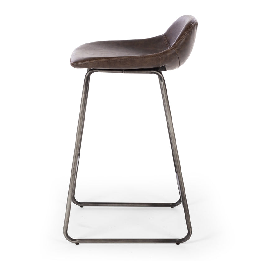 Haus Barstool Vintage Dark Brown PU