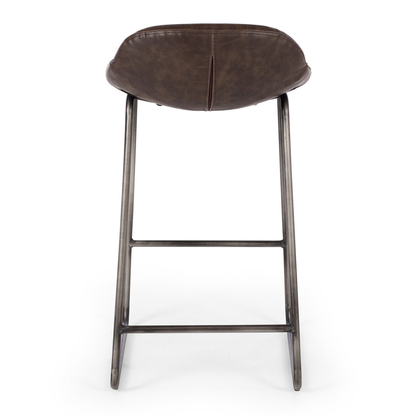 Haus Barstool Vintage Dark Brown PU