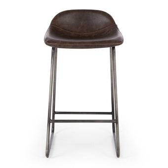 Haus Barstool Vintage Dark Brown PU