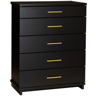 Fox 5 Drawer Chest - GOLD