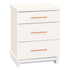 Franz 3 Drawer Tall Bedside- Nickel