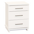 Franz 3 Drawer Tall Bedside- Nickel