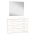 Franz 8 Drawer Dresser +Mirror - Nickel