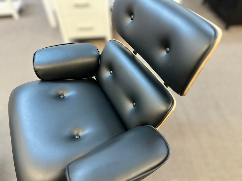 Fairview Swivel with Footstool - Leather