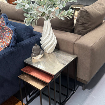 Luxor Aluminium & Iron Side Table Set of 3