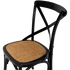 Villa X-back Chair Aged Black Rattan Sea