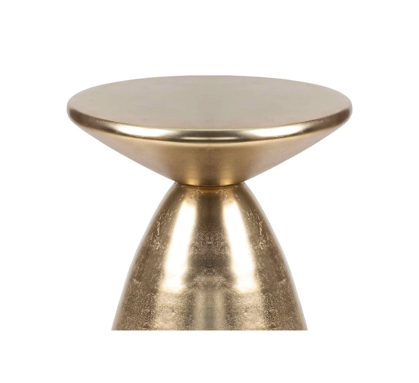 Verona Aluminium Side Stool Brass Antique