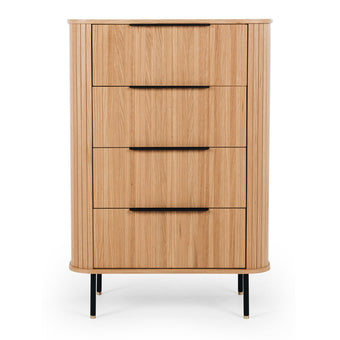 Anders Tallboy 4 drawers (Natural Oak)