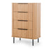 Anders Tallboy 4 drawers (Natural Oak)