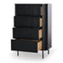 Anders Tallboy 4 drawers (Black Oak)