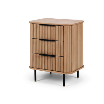 Anders Bedside 3drw (Natural Oak)