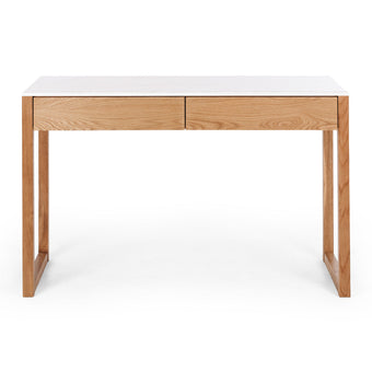 Avalon Natural Oak Desk (Marble Top)